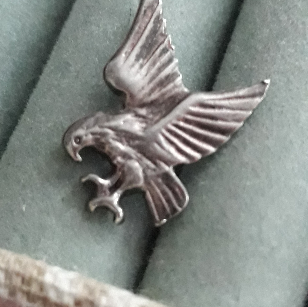 925 SILVER VINTAGE EAGLE CHARM - Picture 10 of 11